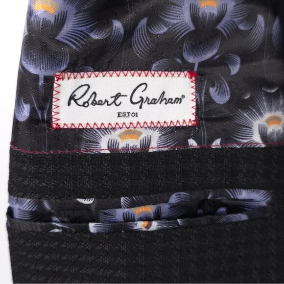 Robert Graham WOOL Blend Uptown Sports Coat Blazer 2 Button Size 54B - Picture 5 of 15